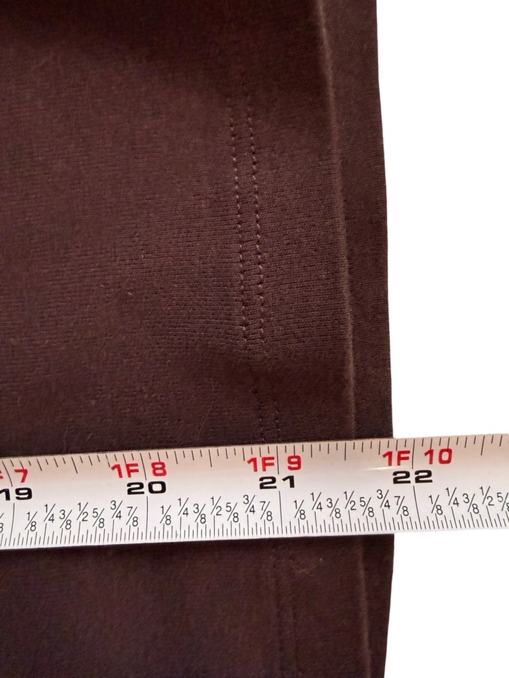 RW&CO. Brown Long Sleeve Polo Top with Pintuck Yoke - Picture 13 of 13